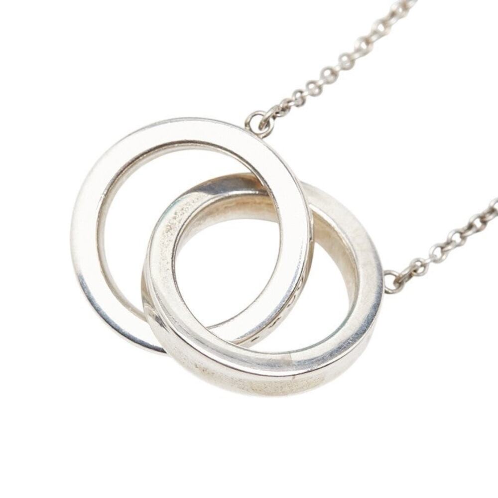 Tiffany & Co. 1837 Interlocking Circle Necklace Sterling Silver 925